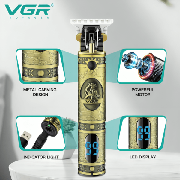 VGR V-228 Professional Hair & Beard Clipper - Image 4