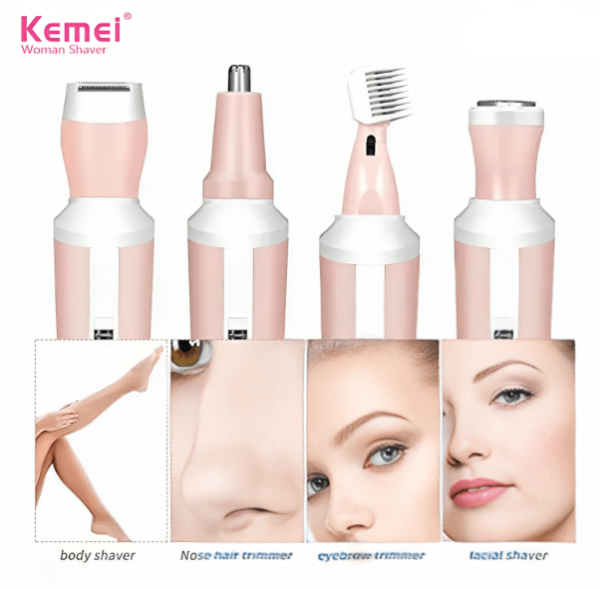 Kemei KM-3024 4 in 1 Hair Remover - Image 5