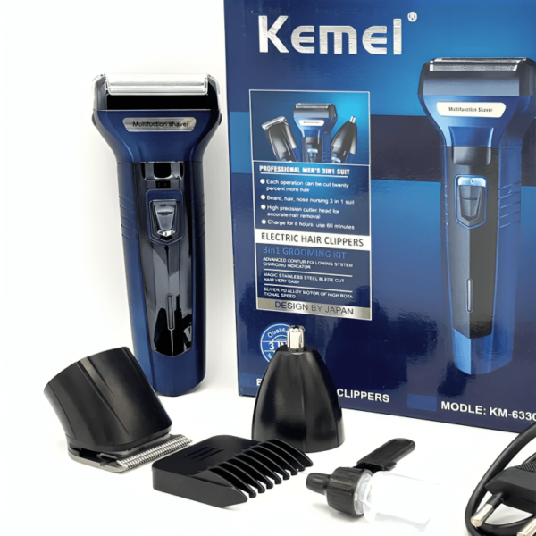 Kemei KM-6332 3-in-1 Electric Shaver - Image 2