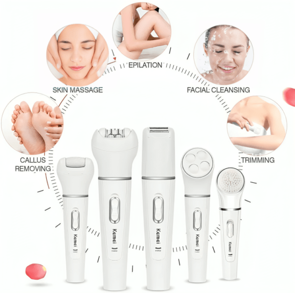 Kemei KM-2199 5-in-1 Beauty Kit - Image 2