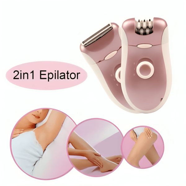 Kemei KM-2068 2-in-1 Epilator & Shaver - Image 2