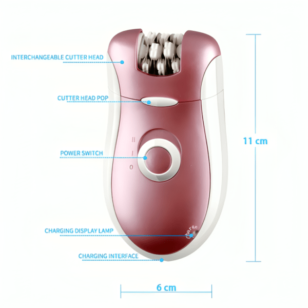 Kemei KM-2068 2-in-1 Epilator & Shaver - Image 3
