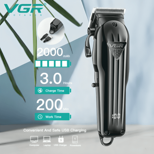 VGR V-282 Professional Hair Clipper - Image 3