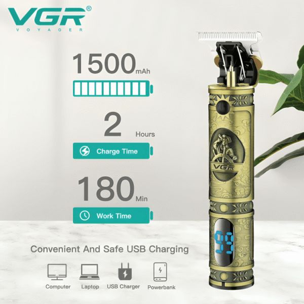 VGR V-228 Professional Hair & Beard Clipper - Image 3