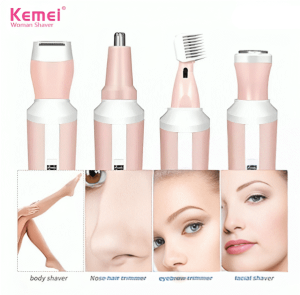 Kemei KM-3024 4 in 1 Hair Remover - Image 5
