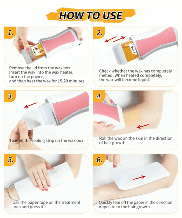 3-in-1 Roll-On Wax Kit for Hair Removal - Image 8