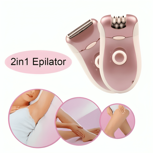 Kemei KM-2068 2-in-1 Epilator & Shaver - Image 2