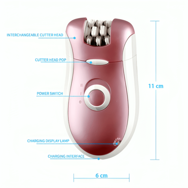 Kemei KM-2068 2-in-1 Epilator & Shaver - Image 3